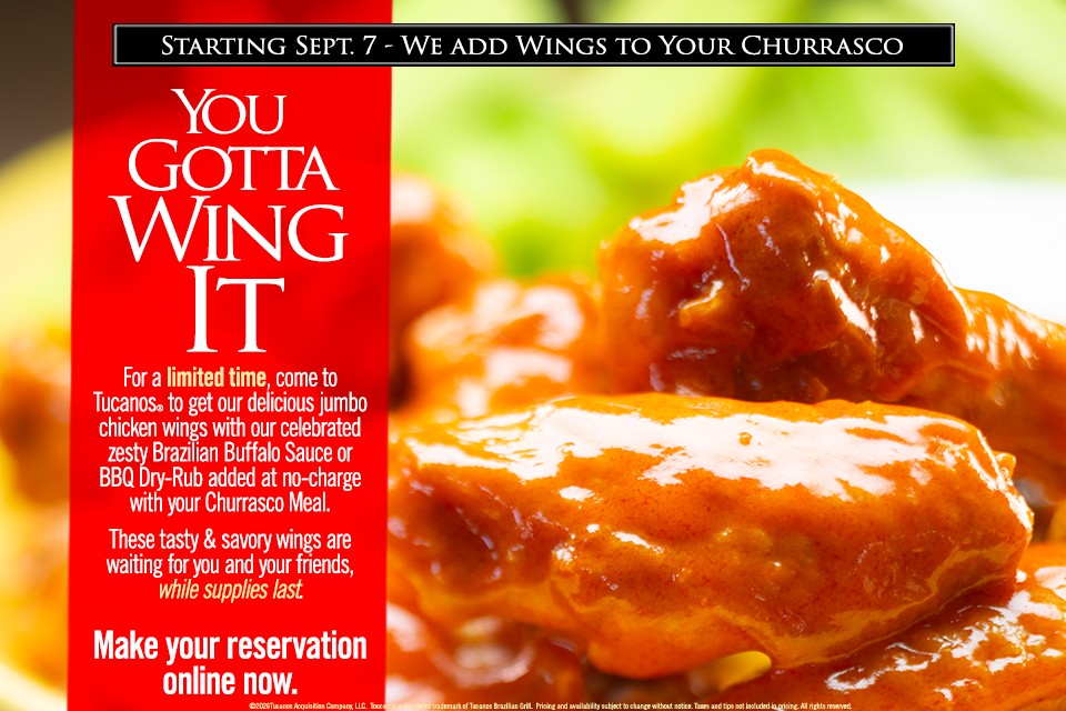 Wings at Tucanos