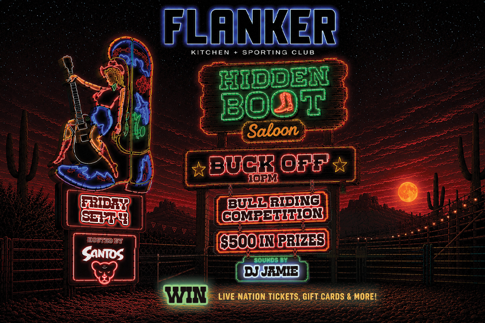 Buck Off Bull Riding Competition at Flanker