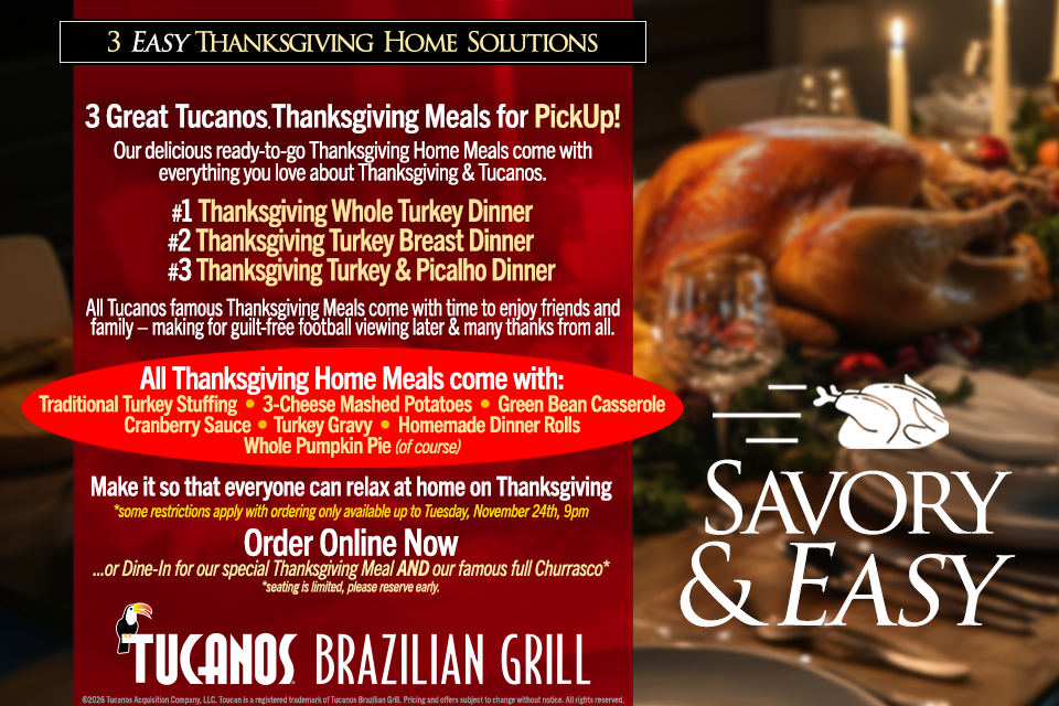 Thanksgiving from Tucanos